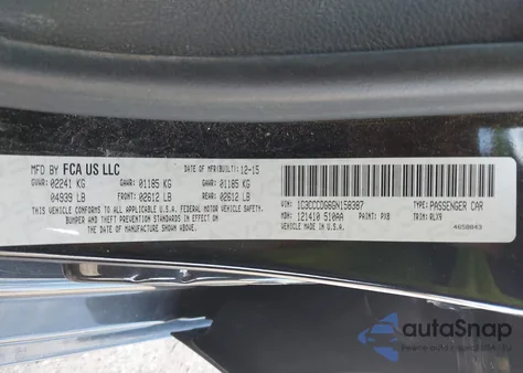 2016 Chrysler 200 S from USA, damaged, VIN 1C3CCCDG6GN158387
